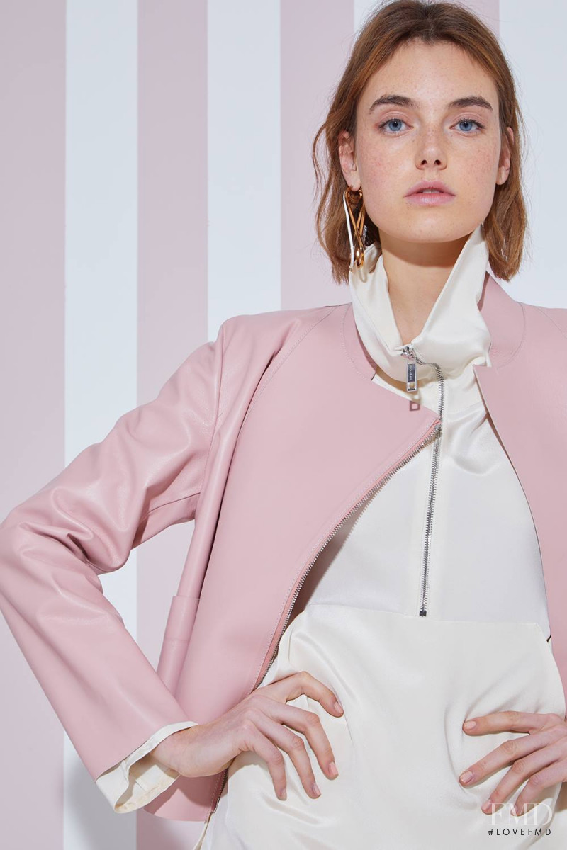 Celine Bethmann featured in  the Sportmax lookbook for Spring/Summer 2018