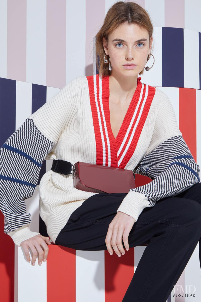 Celine Bethmann featured in  the Sportmax lookbook for Spring/Summer 2018