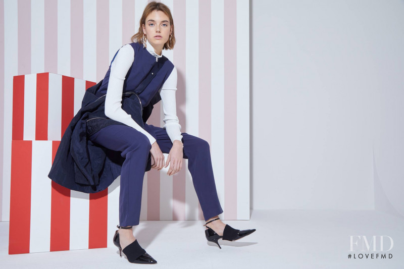 Celine Bethmann featured in  the Sportmax lookbook for Spring/Summer 2018