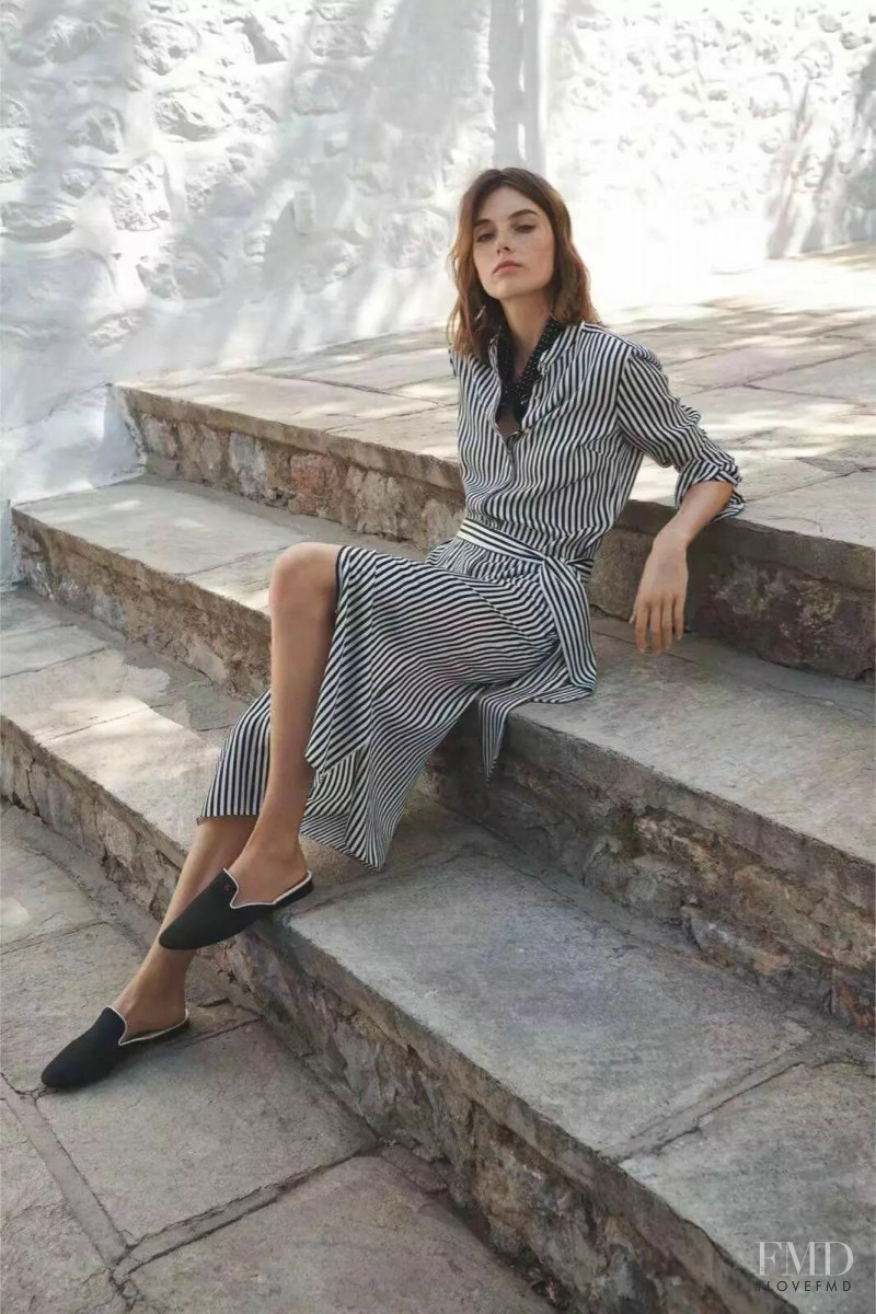 Celine Bethmann featured in  the Lauren by Ralph Lauren lookbook for Pre-Spring 2019