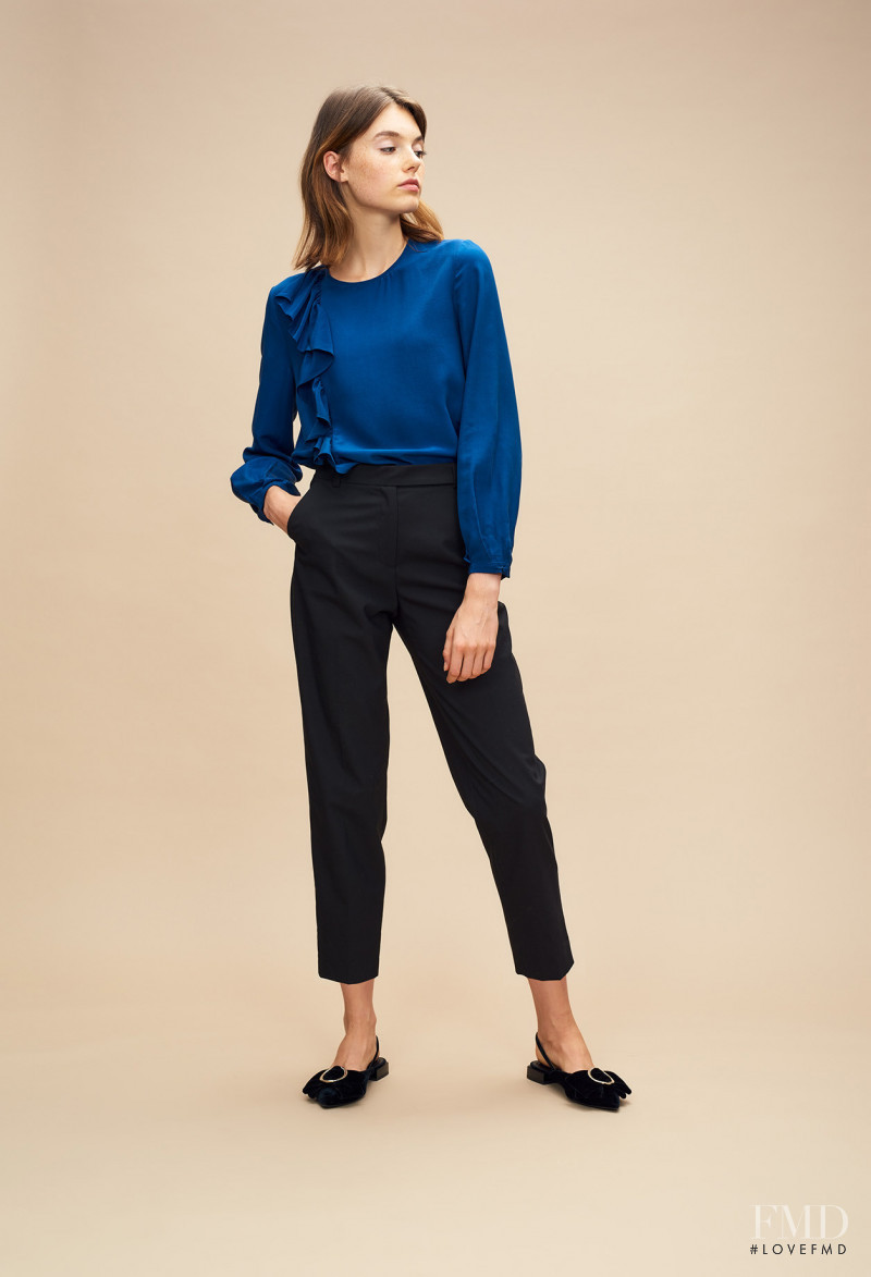 Celine Bethmann featured in  the Claudie Pierlot catalogue for Autumn/Winter 2018