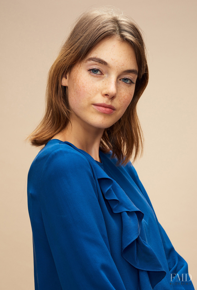 Celine Bethmann featured in  the Claudie Pierlot catalogue for Autumn/Winter 2018