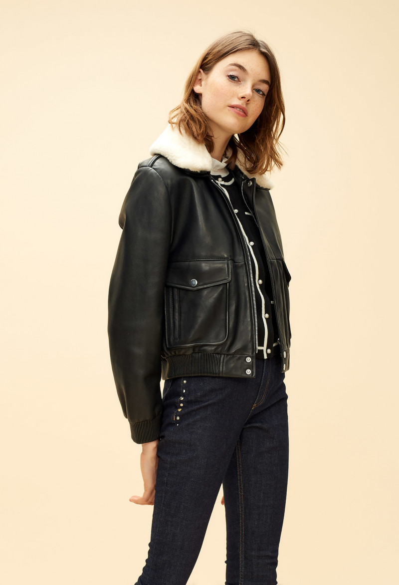 Celine Bethmann featured in  the Claudie Pierlot catalogue for Autumn/Winter 2018