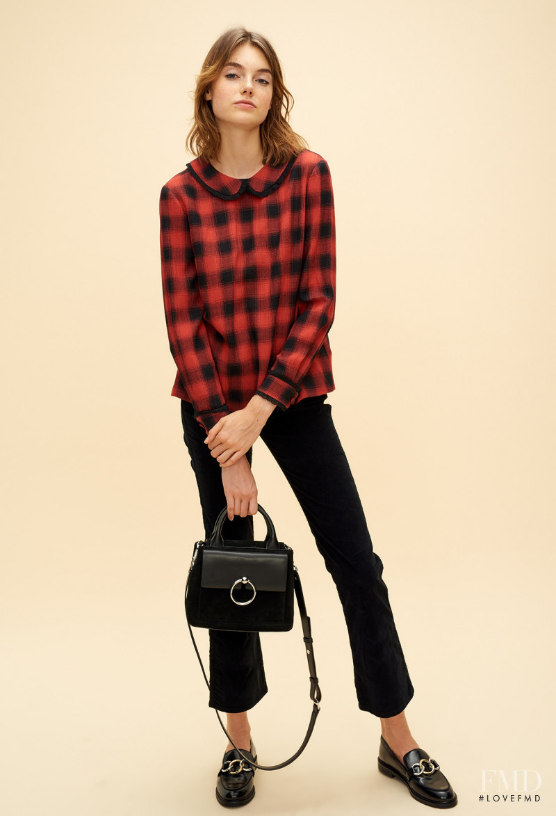 Celine Bethmann featured in  the Claudie Pierlot catalogue for Autumn/Winter 2018