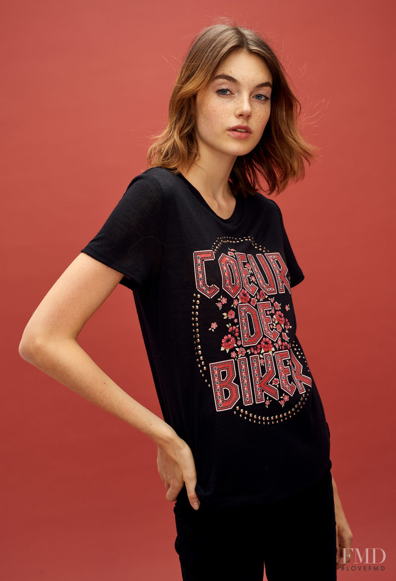 Celine Bethmann featured in  the Claudie Pierlot catalogue for Autumn/Winter 2018