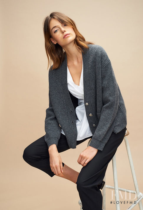 Celine Bethmann featured in  the Claudie Pierlot catalogue for Autumn/Winter 2018