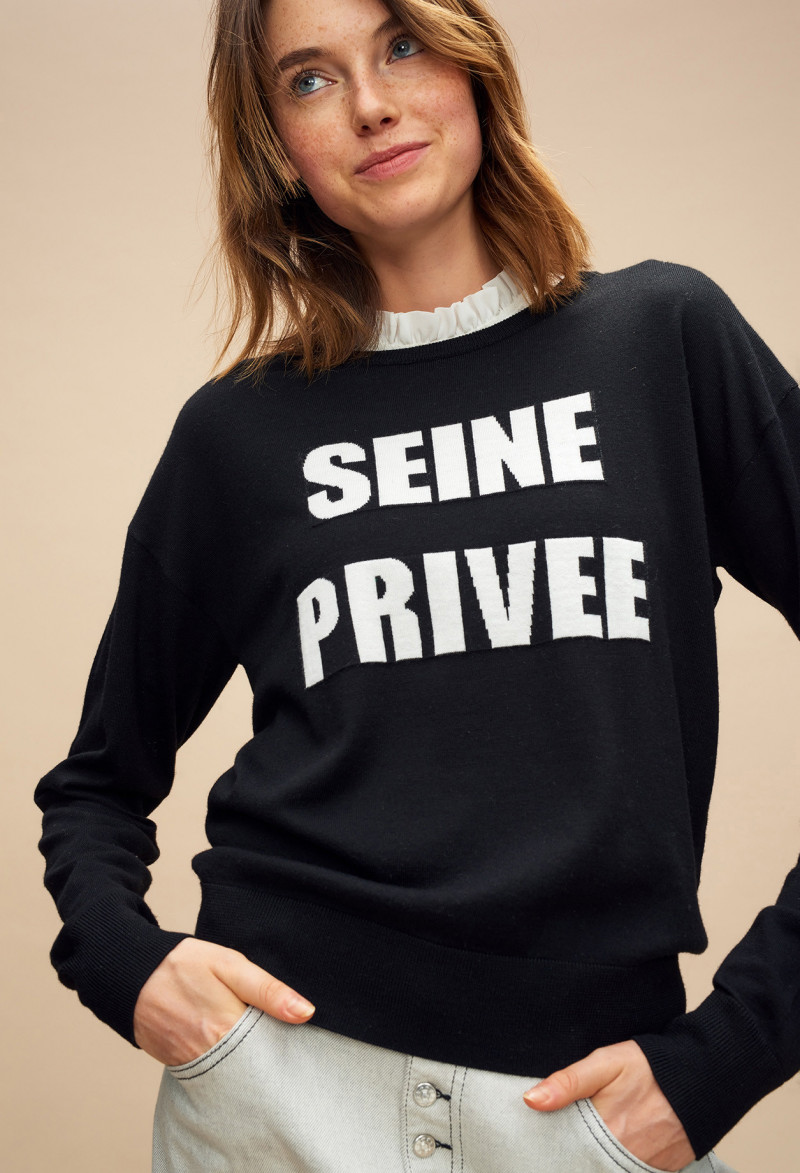 Celine Bethmann featured in  the Claudie Pierlot catalogue for Autumn/Winter 2018