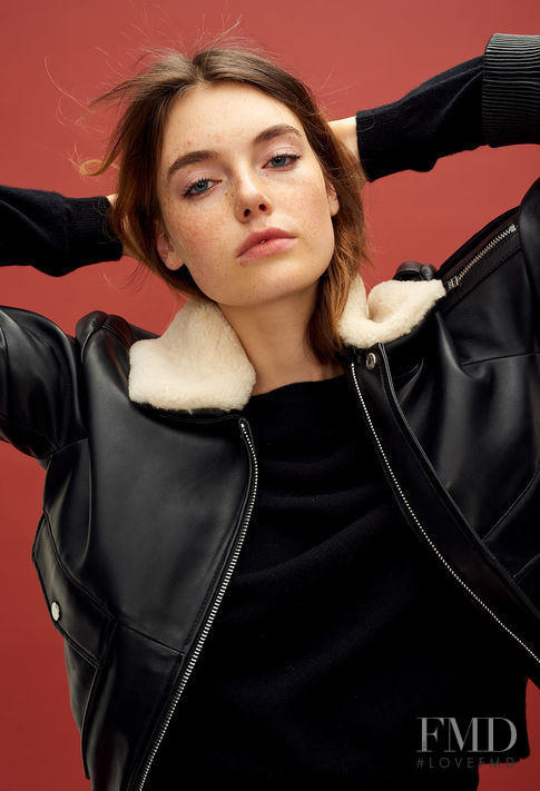 Celine Bethmann featured in  the Claudie Pierlot catalogue for Autumn/Winter 2018