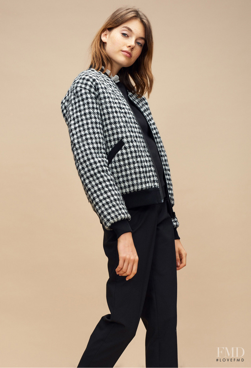 Celine Bethmann featured in  the Claudie Pierlot catalogue for Autumn/Winter 2018