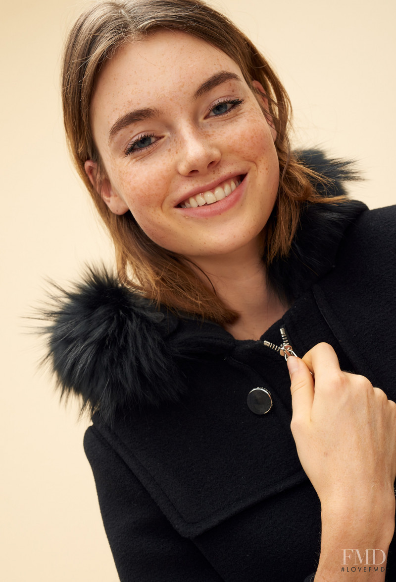 Celine Bethmann featured in  the Claudie Pierlot catalogue for Autumn/Winter 2018