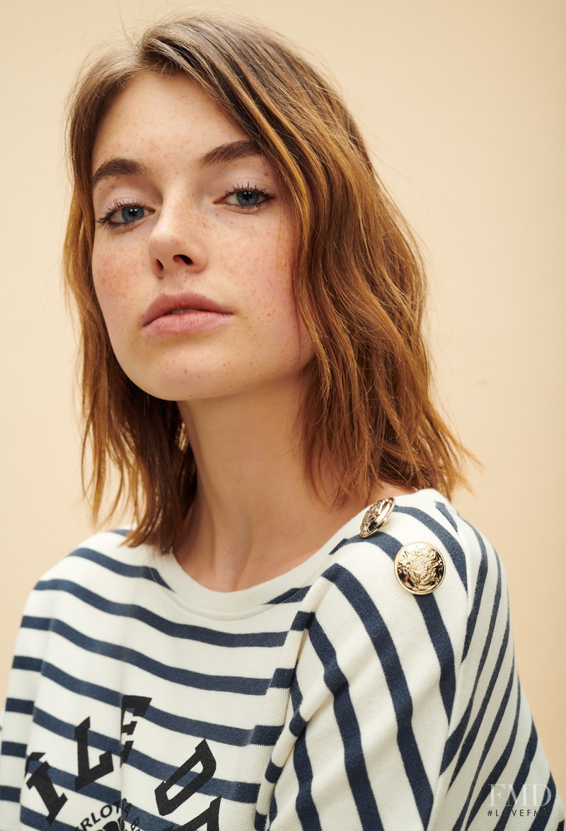 Celine Bethmann featured in  the Claudie Pierlot catalogue for Autumn/Winter 2018