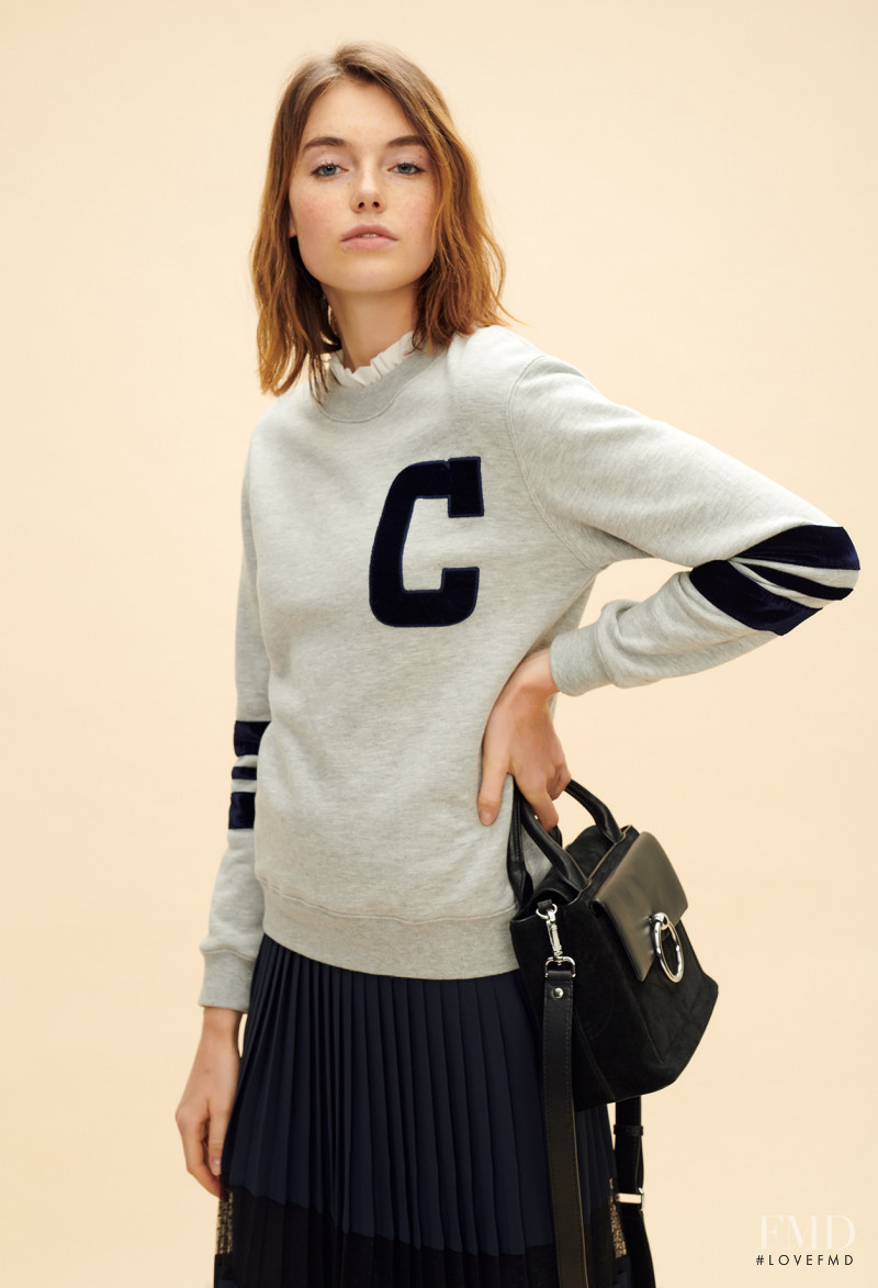 Celine Bethmann featured in  the Claudie Pierlot catalogue for Autumn/Winter 2018