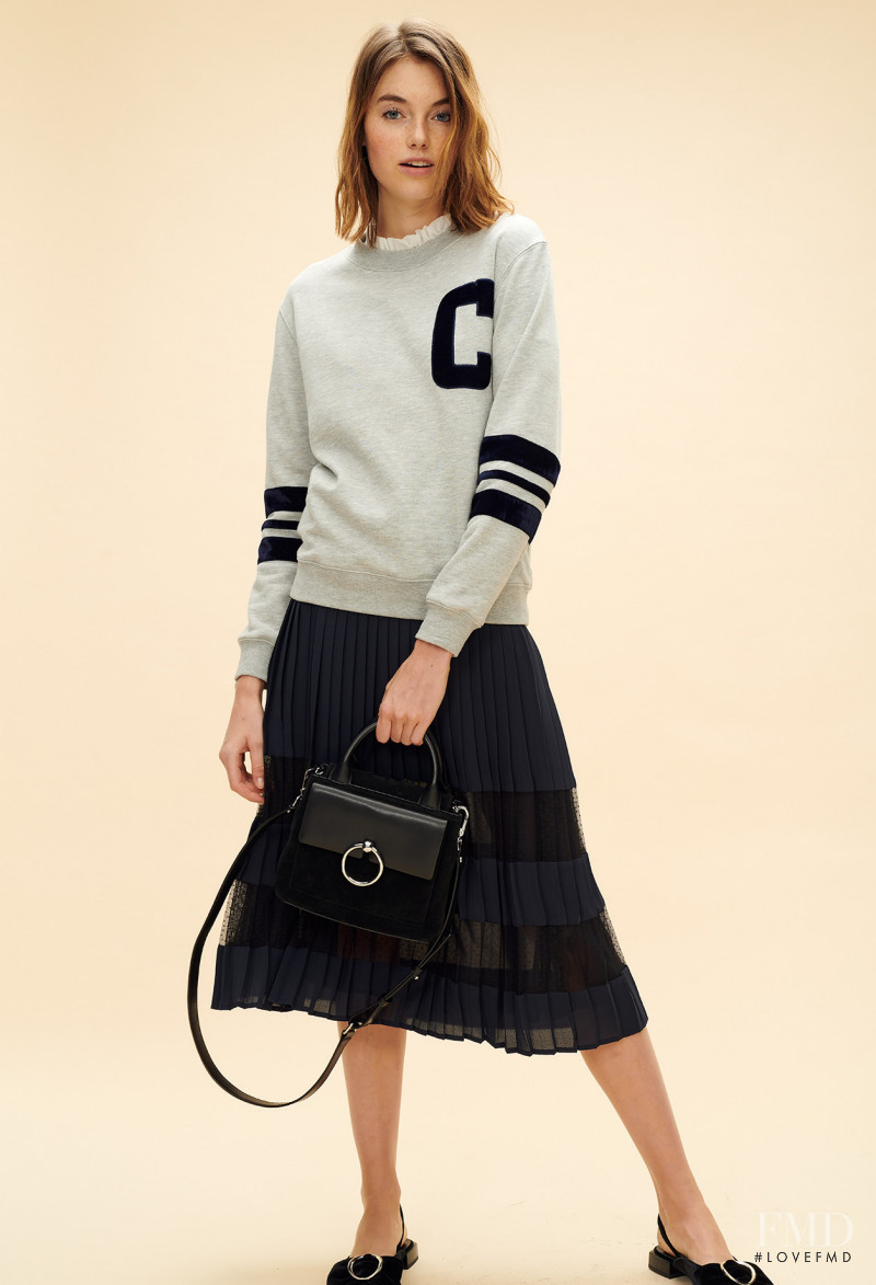 Celine Bethmann featured in  the Claudie Pierlot catalogue for Autumn/Winter 2018