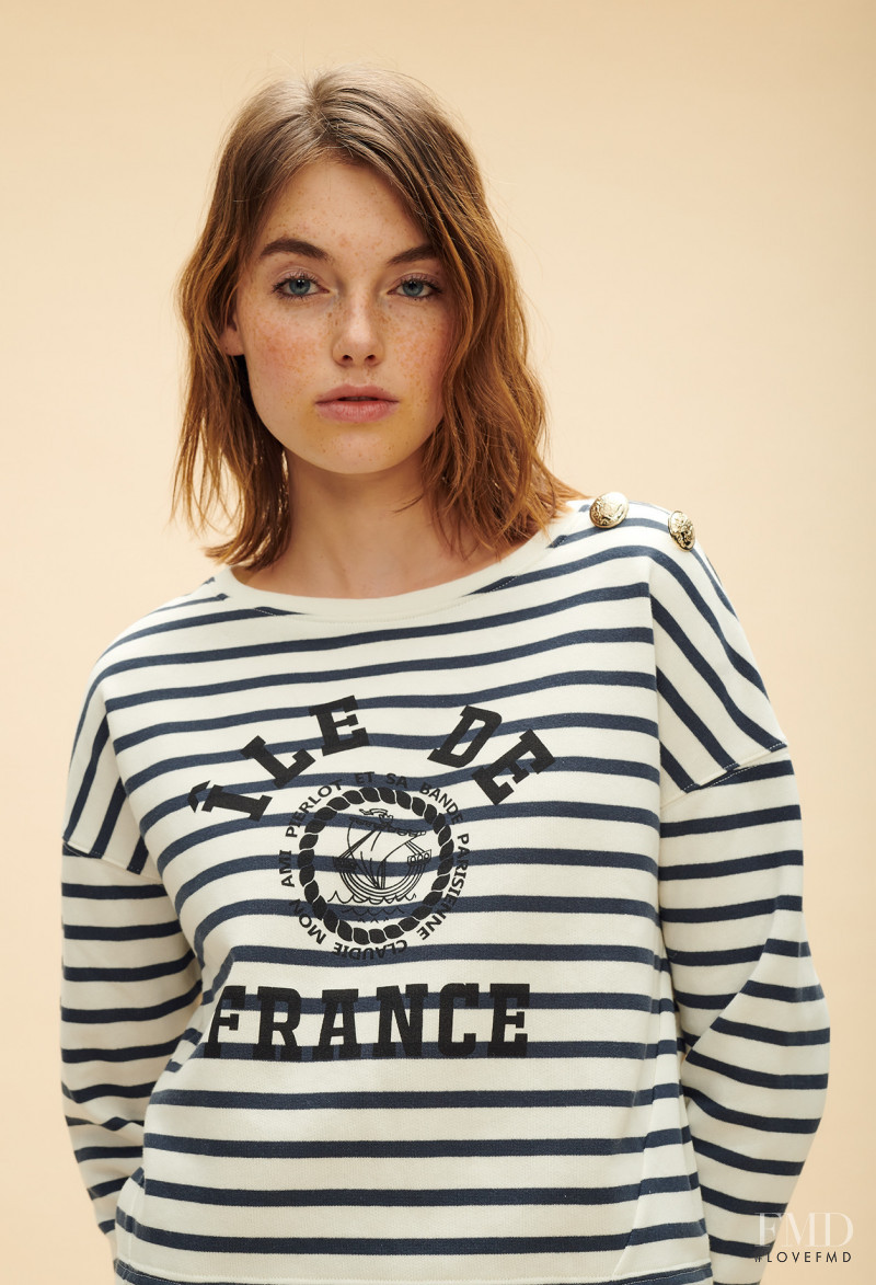 Celine Bethmann featured in  the Claudie Pierlot catalogue for Autumn/Winter 2018