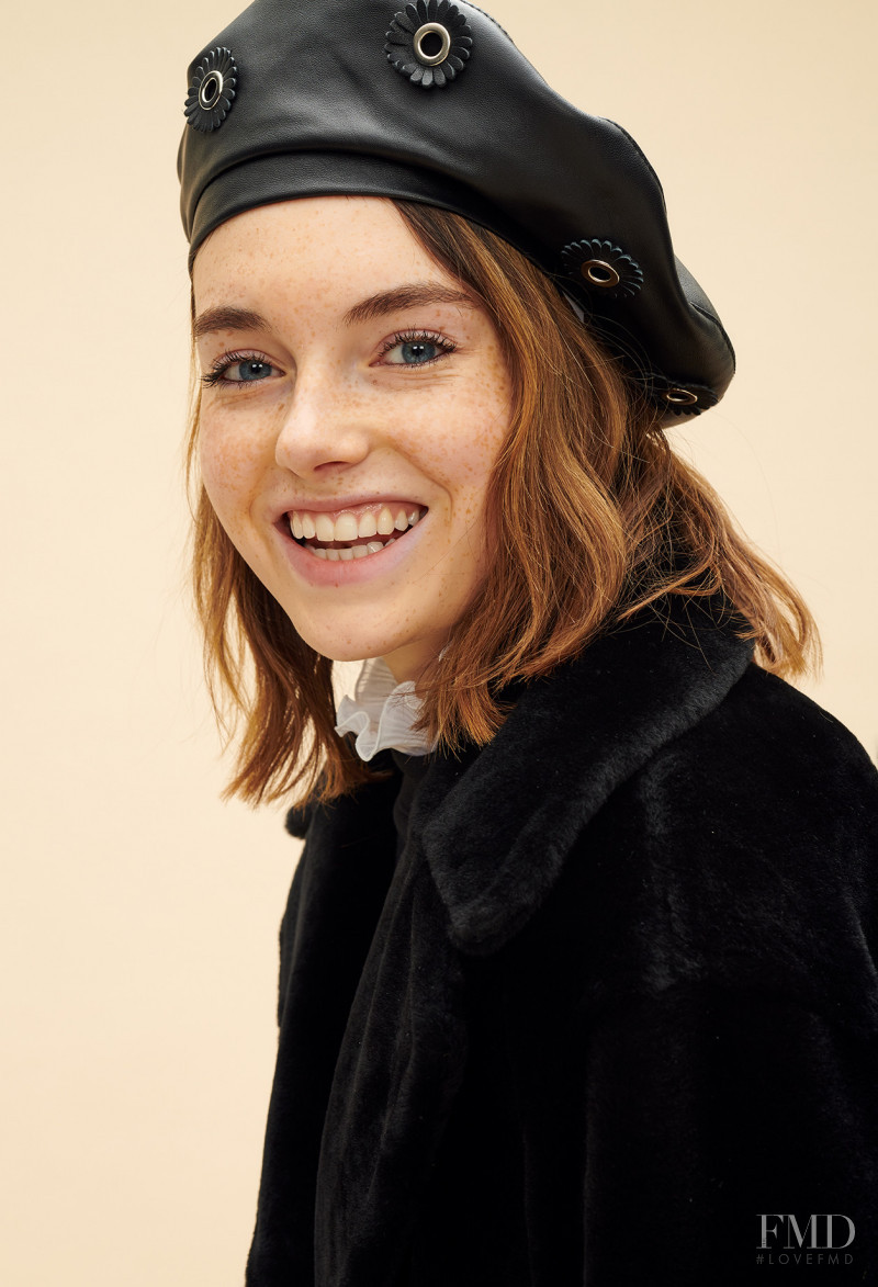 Celine Bethmann featured in  the Claudie Pierlot catalogue for Autumn/Winter 2018