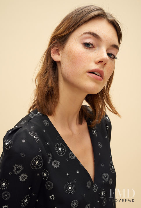 Celine Bethmann featured in  the Claudie Pierlot catalogue for Autumn/Winter 2018