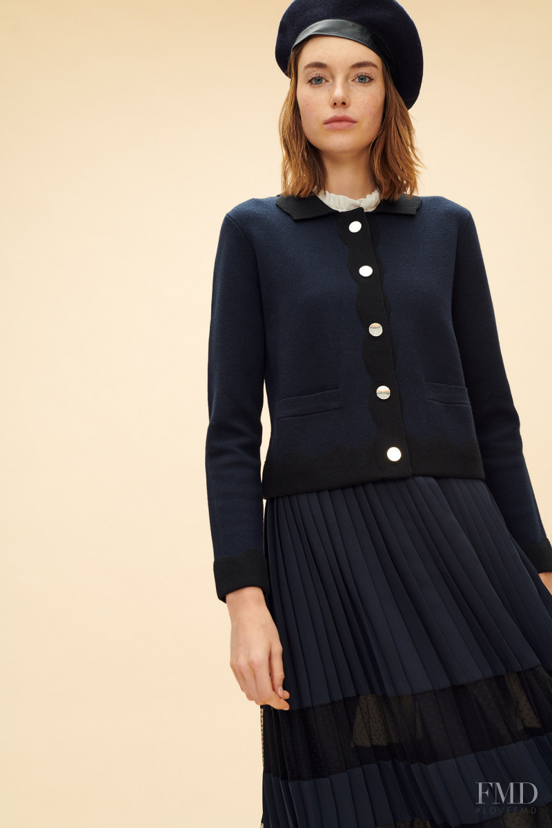 Celine Bethmann featured in  the Claudie Pierlot catalogue for Autumn/Winter 2018