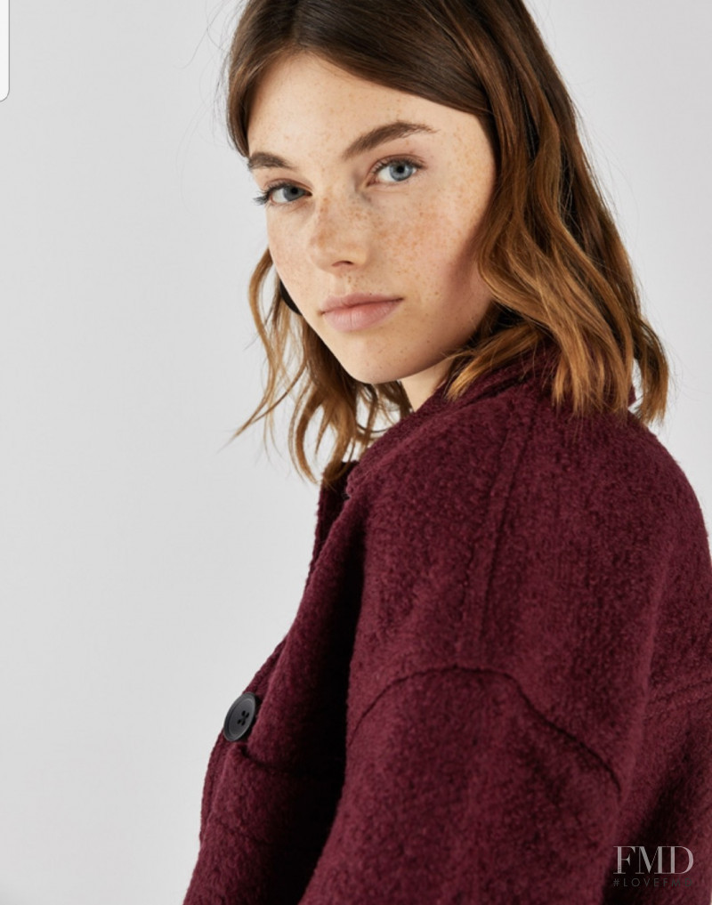 Celine Bethmann featured in  the Bershka catalogue for Autumn/Winter 2018