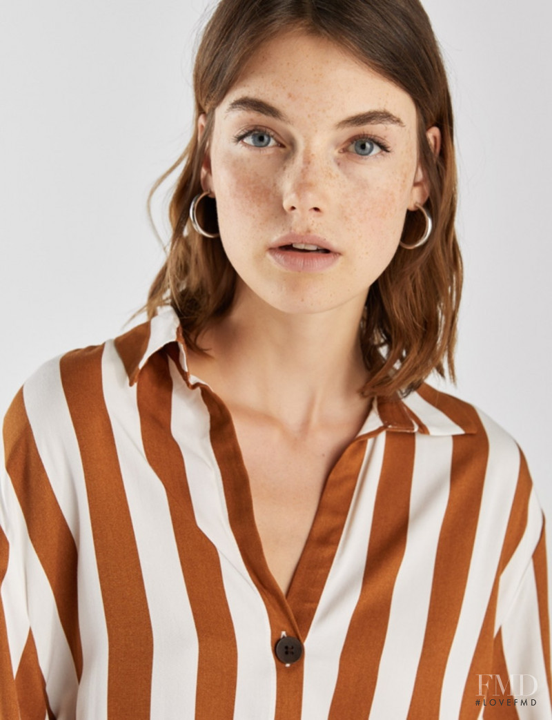 Celine Bethmann featured in  the Bershka catalogue for Autumn/Winter 2018