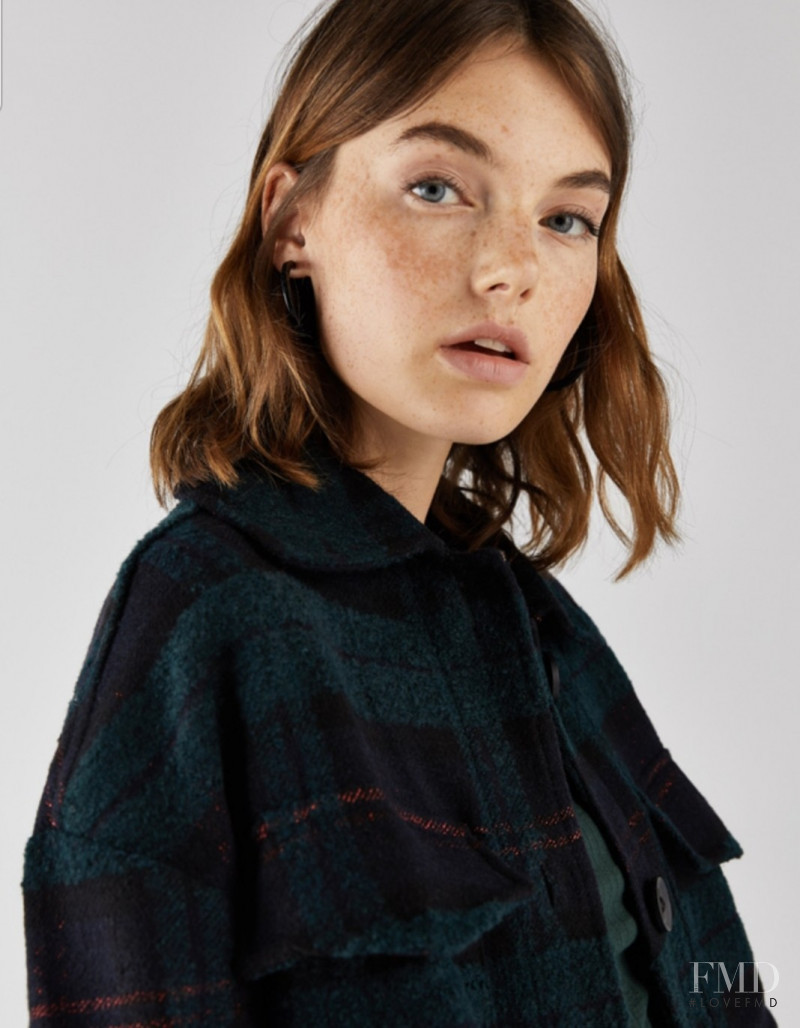 Celine Bethmann featured in  the Bershka catalogue for Autumn/Winter 2018