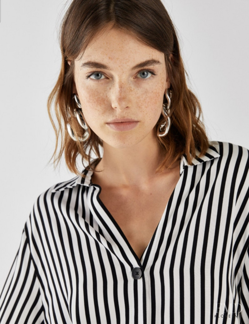 Celine Bethmann featured in  the Bershka catalogue for Autumn/Winter 2018