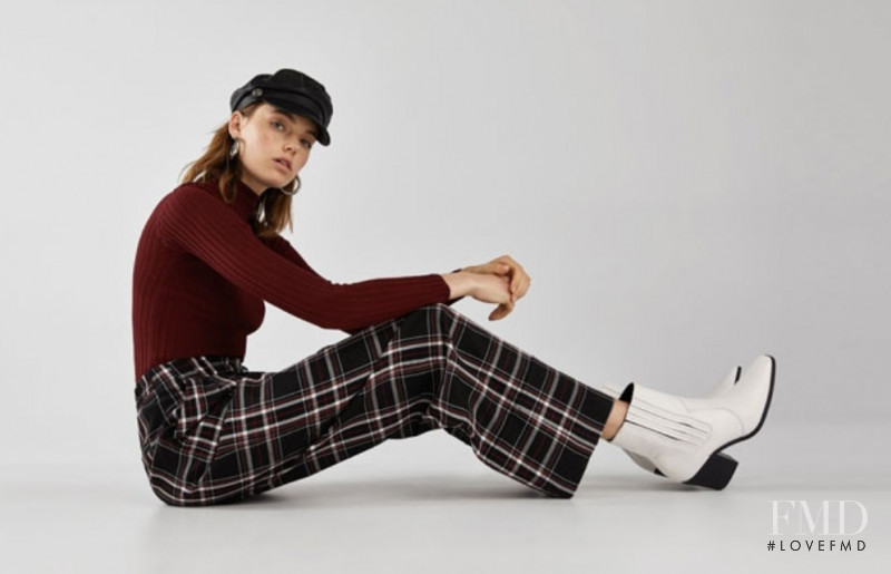 Celine Bethmann featured in  the Bershka catalogue for Autumn/Winter 2018