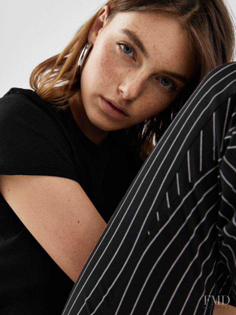 Celine Bethmann featured in  the Bershka catalogue for Autumn/Winter 2018