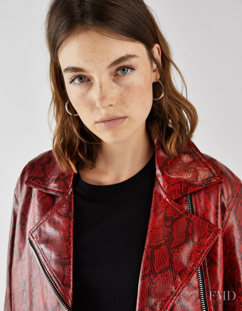 Celine Bethmann featured in  the Bershka catalogue for Autumn/Winter 2018