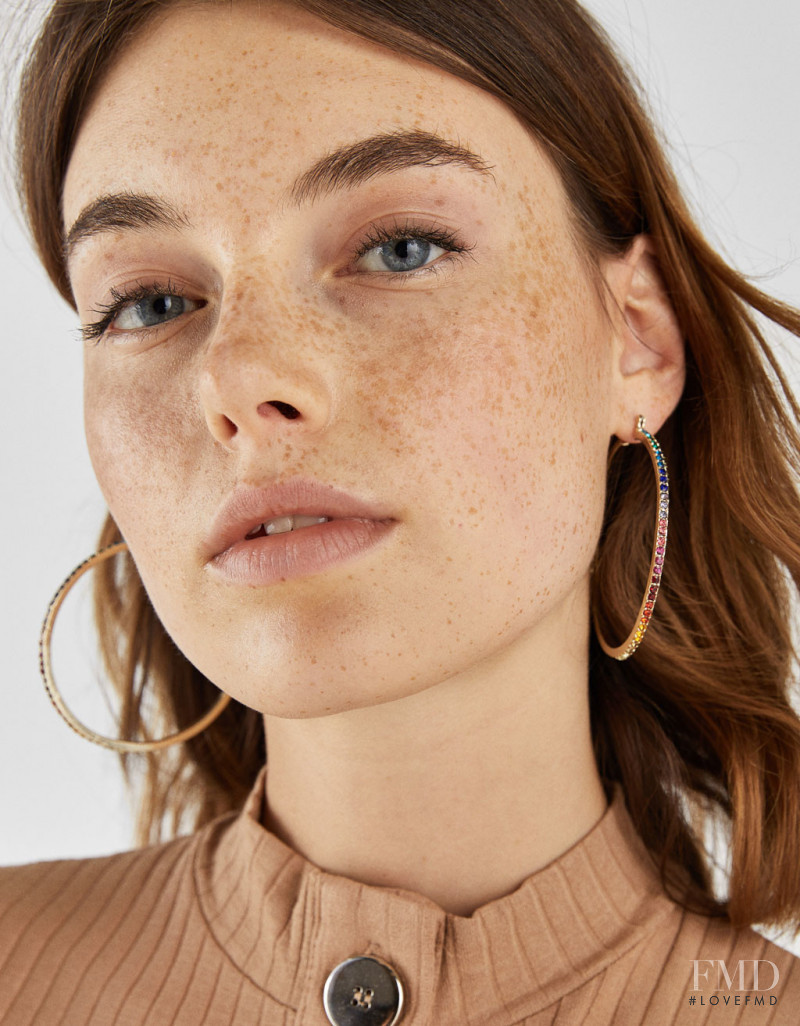 Celine Bethmann featured in  the Bershka catalogue for Autumn/Winter 2018