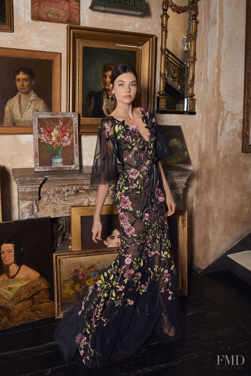 Celine Bethmann featured in  the Marchesa lookbook for Resort 2020