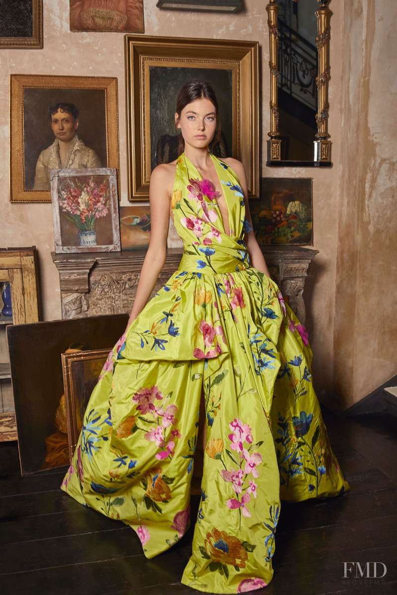 Celine Bethmann featured in  the Marchesa lookbook for Resort 2020