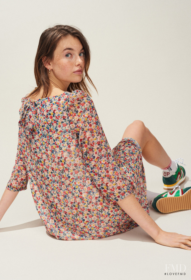 Celine Bethmann featured in  the Claudie Pierlot lookbook for Spring/Summer 2019