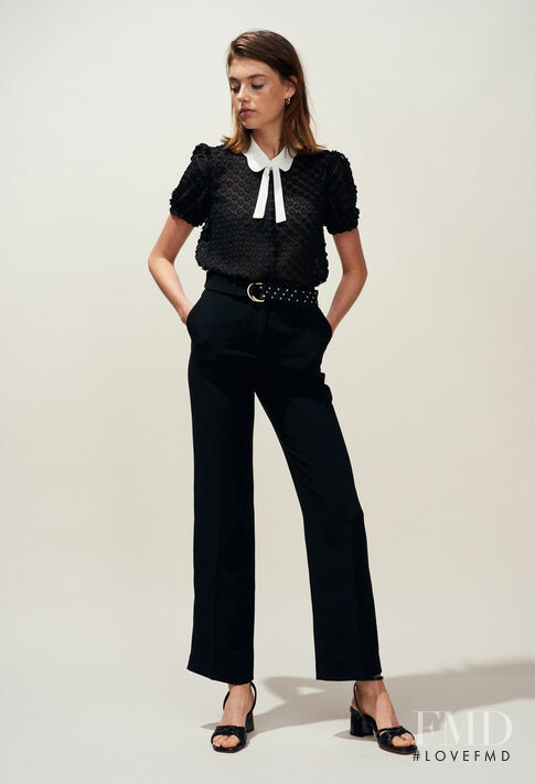 Celine Bethmann featured in  the Claudie Pierlot lookbook for Spring/Summer 2019