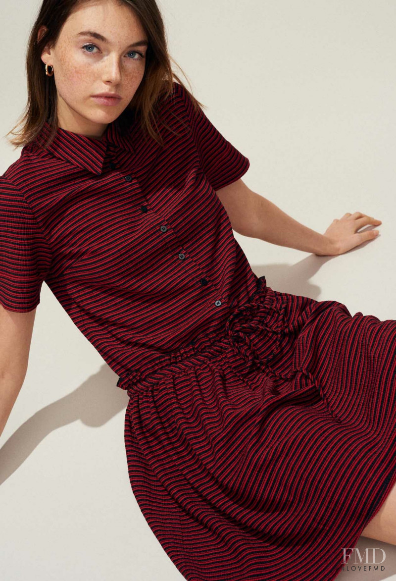 Celine Bethmann featured in  the Claudie Pierlot lookbook for Spring/Summer 2019