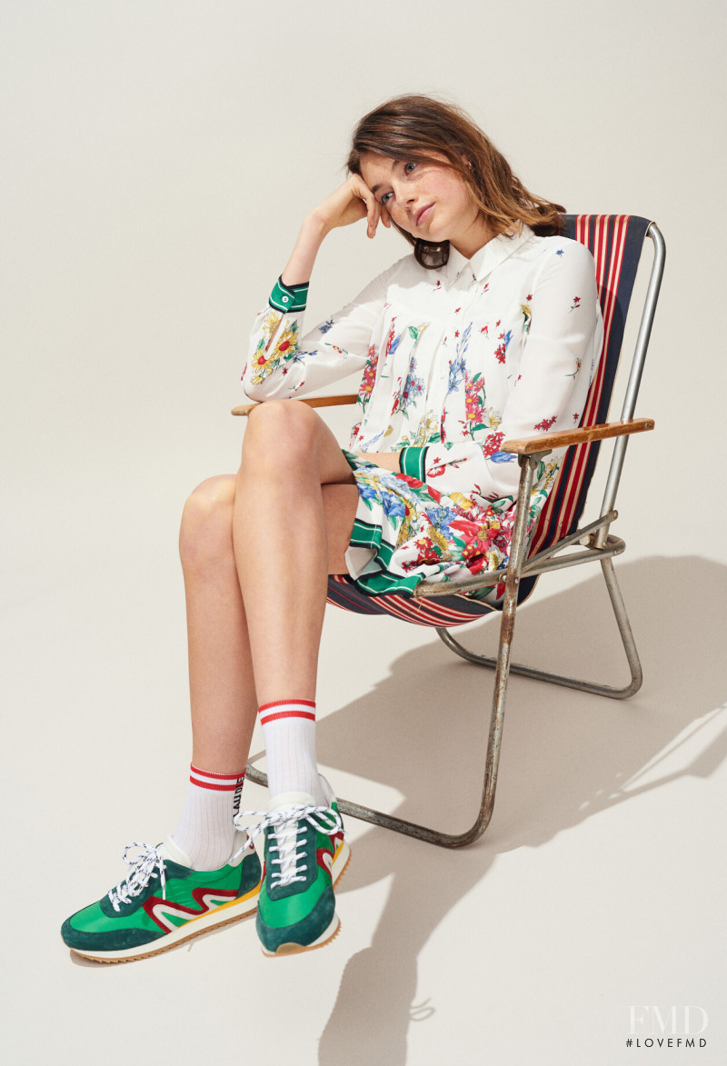 Celine Bethmann featured in  the Claudie Pierlot lookbook for Spring/Summer 2019