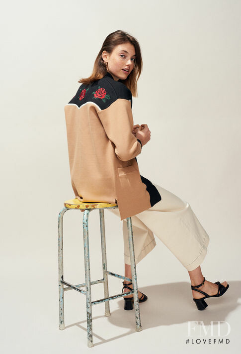 Celine Bethmann featured in  the Claudie Pierlot lookbook for Spring/Summer 2019