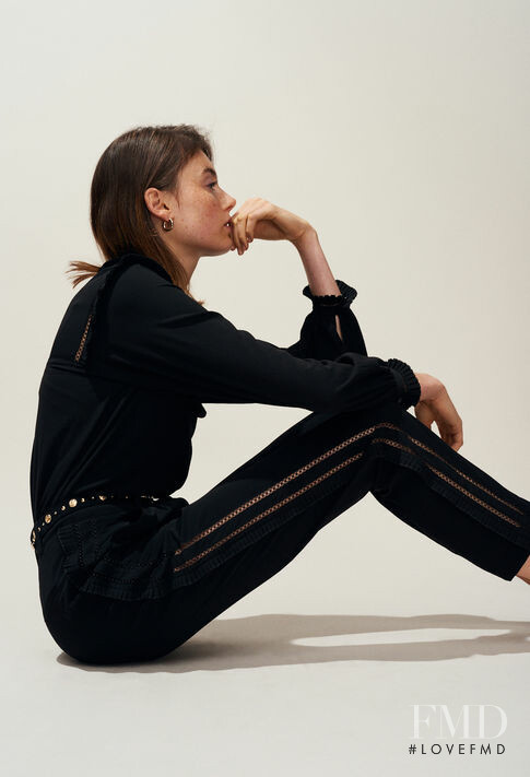 Celine Bethmann featured in  the Claudie Pierlot lookbook for Spring/Summer 2019