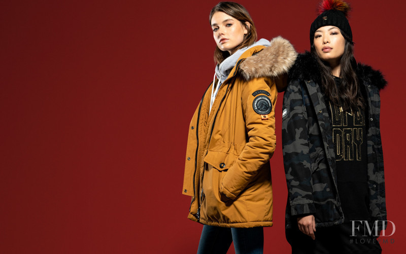 Celine Bethmann featured in  the Superdry advertisement for Winter 2018