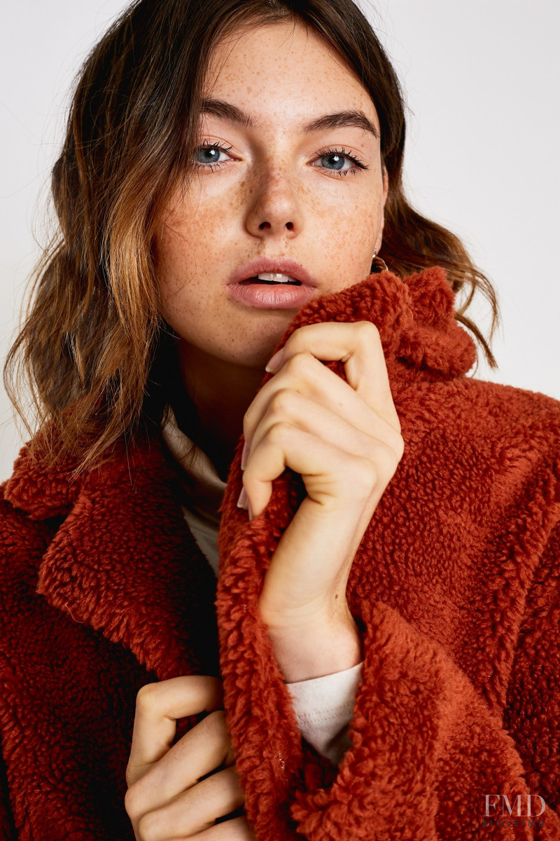 Celine Bethmann featured in  the Urban Outfitters catalogue for Winter 2018