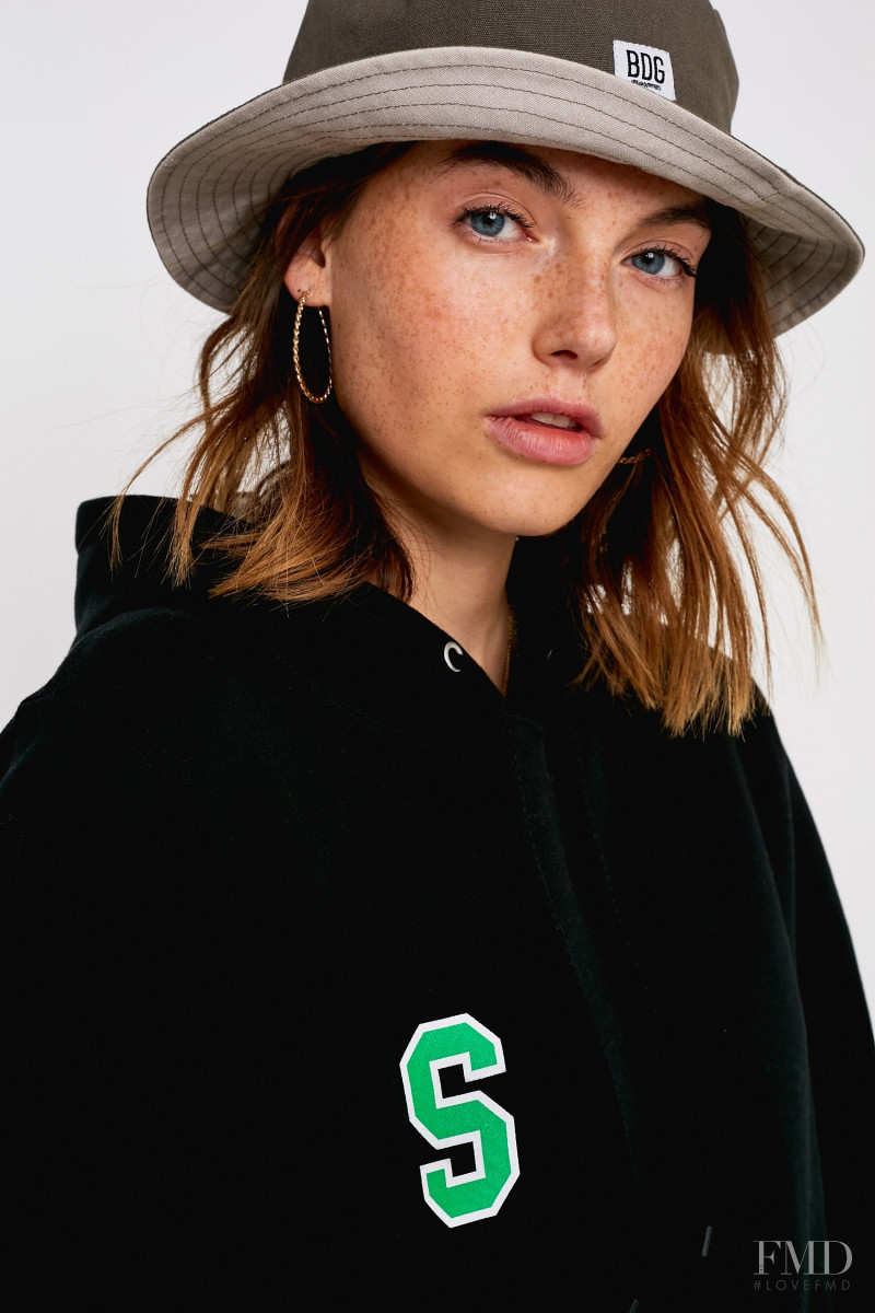 Celine Bethmann featured in  the Urban Outfitters catalogue for Winter 2018