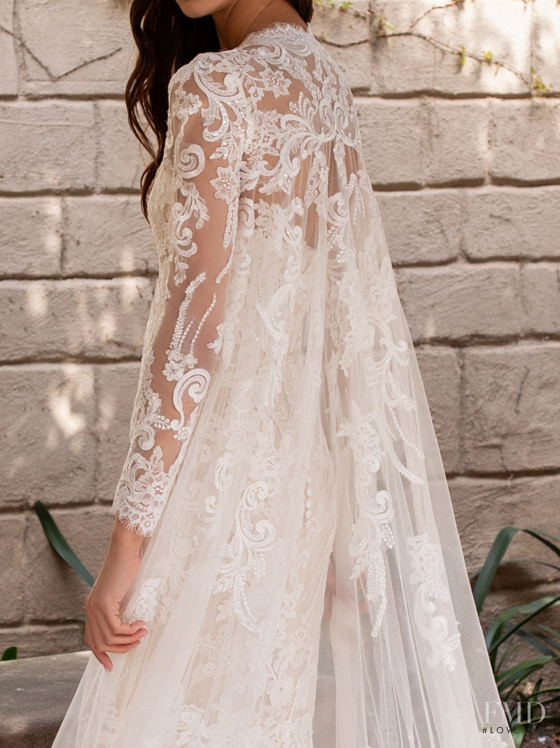 Zhenya Katava featured in  the Pronovias catalogue for Summer 2019