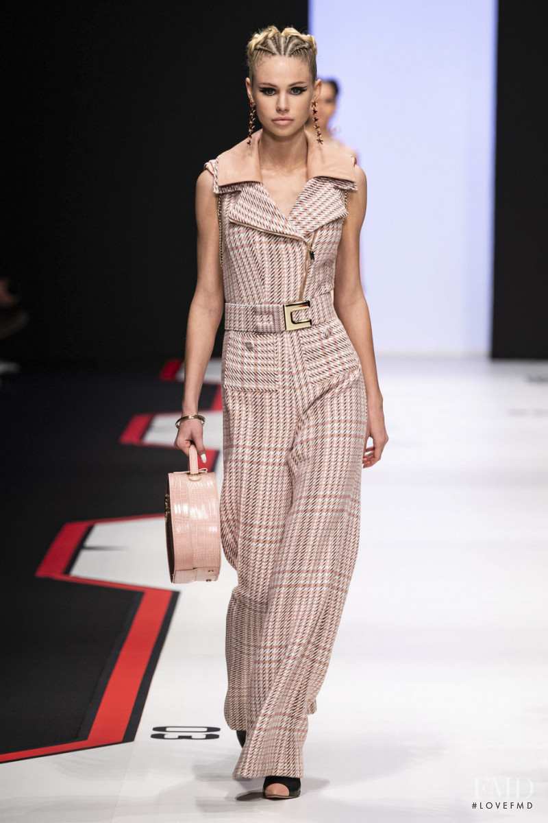 Scarlett Leithold featured in  the Elisabetta Franchi fashion show for Autumn/Winter 2019