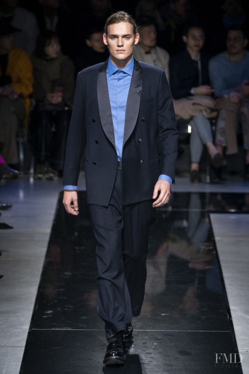 Ton Heukels featured in  the Giorgio Armani fashion show for Autumn/Winter 2019