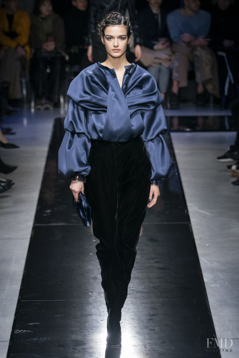 Elda Scarnecchia featured in  the Giorgio Armani fashion show for Autumn/Winter 2019