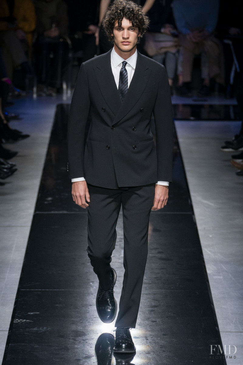 Francisco Henriques featured in  the Giorgio Armani fashion show for Autumn/Winter 2019