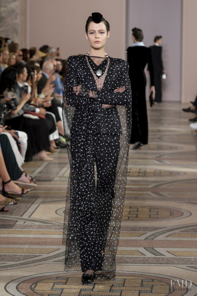 Natalia Napieralska featured in  the Armani Prive fashion show for Autumn/Winter 2019