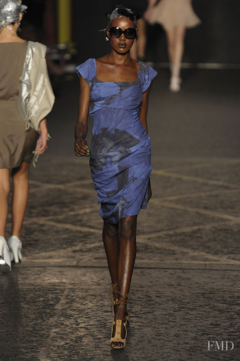 Ajak Deng featured in  the Vivienne Westwood fashion show for Spring/Summer 2012