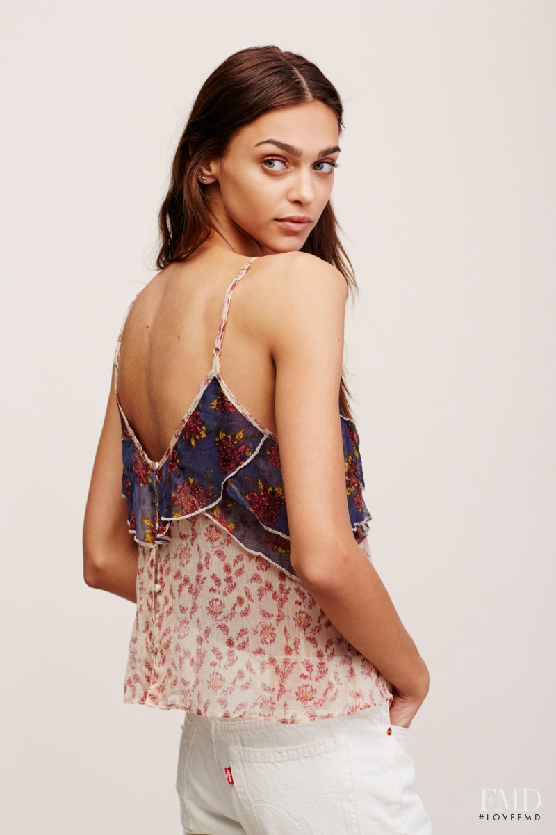 Zhenya Katava featured in  the Free People catalogue for Summer 2016