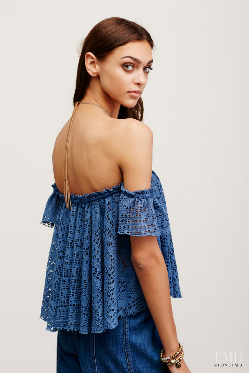 Zhenya Katava featured in  the Free People catalogue for Summer 2016