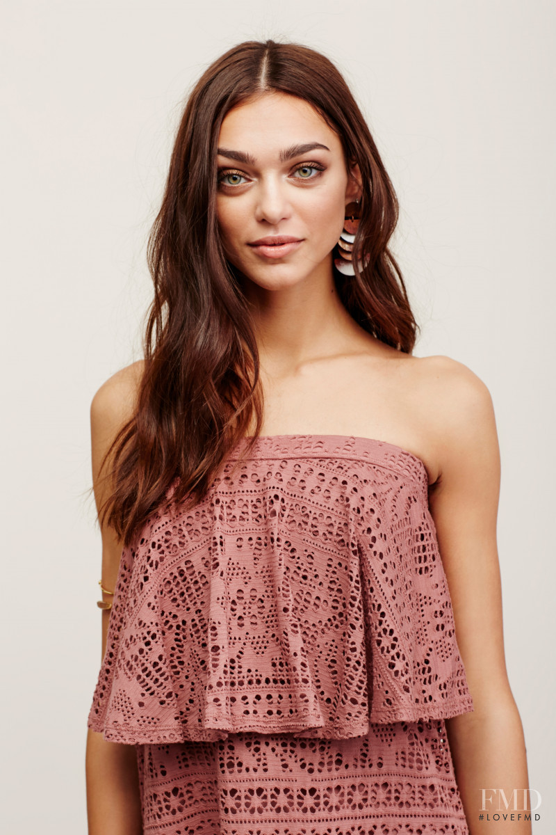 Zhenya Katava featured in  the Free People catalogue for Summer 2016